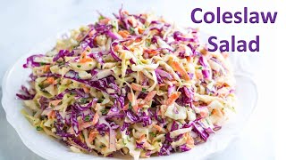 coleslaw salad  1  Coleslaw Mix  slaw  crunchy cabbage salad [upl. by Oswell603]