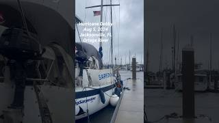 S02 Short Hurricane Debby first 24 hours in Ortega River in JAX stay safe hurricane sailinglife [upl. by Ased]