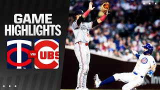 Twins vs Cubs Game Highlights 8524  MLB Highlights [upl. by Sandon]