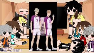 👑Pretty Setter Squad reacts👑Haikyuu [upl. by Alyel]