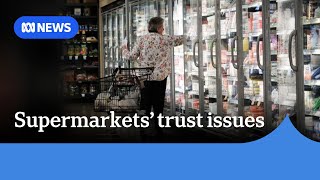 ACCC report finds Australians have lost faith in Coles and Woolworths  ABC News [upl. by Topliffe]