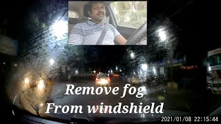 Hyundai creta how to stop fogging up of windshield  Dashcam Dasher vlogs [upl. by Ahsienod]