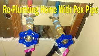 StepbyStep PEX Pipe Installation for Beginners 7 Of 9 [upl. by Iznyl]