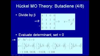 Huckel MO theory  butadiene [upl. by Areis]