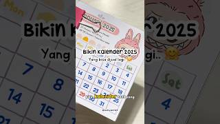 Kalender 2025 Tema Labubu ✨ idebermain youtubeshorts diy kalender2025 [upl. by Iturk404]