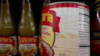 La Victoria Enchilada Sauce  Red  Calories Ingredients and Nutrition Facts [upl. by Anyrb]