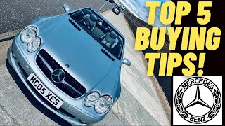 Top 5 buying tips Mercedes SL R230 20022011 buyers guide [upl. by Alleahcim]