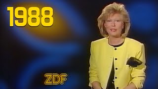 Ende von Jubiläumssendung quot25 Jahre ZDFquot und Ansage von Elke Kast 01041988 [upl. by Isacco]