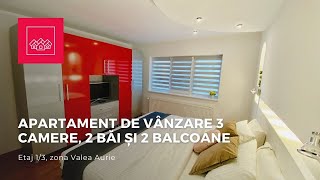 Apartament De Vânzare În Sibiu  3 Camere Și 2 Balcoane  Valea Aurie [upl. by Mcdade]