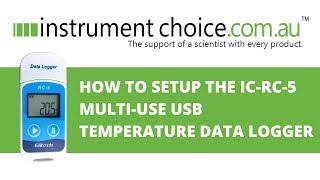 How to Set Up the ICRC5 Multiuse USB Temperature Data Logger [upl. by Burack]