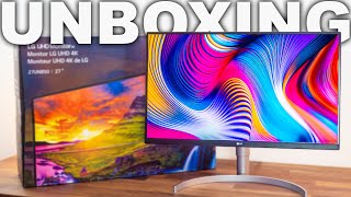 LG 27UN850 Ultrafine 4K Monitor Unboxing [upl. by Possing775]