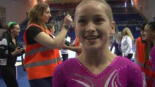 Interview With Norah Flatley At The 2015 City Of Jesolo Trophy After Finishing Second In All Around [upl. by Oglesby]