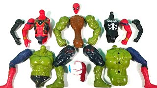 Merakit Mainan Siren Head VS Hulk Smash VS SpiderMan VS Miles Morales Avengers Superhero Toys [upl. by Saltsman553]