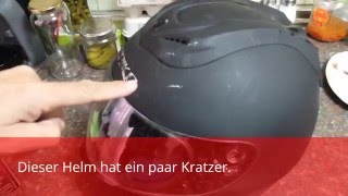 Wie kann ich tiefe Kratzer aus einem Motorradhelm entfernen [upl. by Abigale]