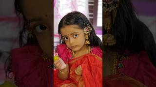 Eda mone ithu nokkikke🧿 enganend cutebaby makeover youtubeshorts youtube rajaravivarma [upl. by Iad]