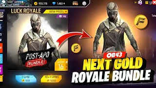 Next Gold Royale Free Fire 😮  Ob 43 Update Top Changes  Purple Shade Return  Free Fire New Event [upl. by Beyer]