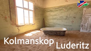 Kolmanskop deserted desert town near Luderitz Namibia [upl. by Kimberlyn]