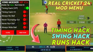 Real Cricket 24 Mod Apk 13 Unlimited Money  Tickets Unlock Everything Timing Hack Real Cricket 24 [upl. by Nosreve]