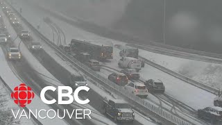 All hands on deck for snow crews as fresh snow expected to blanket much of BC [upl. by Siednarb]