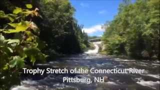 Trophy Stretch of the Connecticut River Below Dam in Pittsburg NH [upl. by Amalia2]