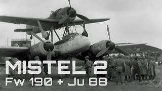 Mistel 2 Captured  German Luftwaffe Secret Weapons of WWII Vintage Video [upl. by Aihsital]