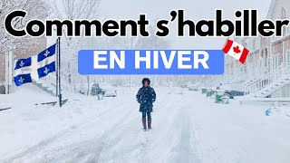 🇨🇦Hiver au Canada 🥶Comment s’habiller en HIVER à Montréal Où trouver les vêtements pas chers [upl. by Okihsoy]