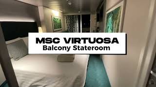 MSC Virtuosa  Balcony room tour [upl. by Fenella]