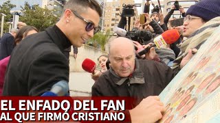 El enfado del único fan al que firmó Cristiano antes de entrar en el juzgado  Diario AS [upl. by Willmert]