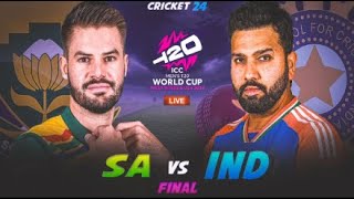 SA VS IND AGAIN T20 WOLRD CUP MATCH CR24 GAME [upl. by Pulchi]