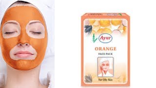 Orange Peel Off Face Mask For Glowing amp Oily Skin  Ayur Herbals [upl. by Garihc]