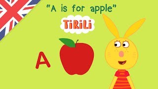 A is for apple  ABC Anlaut Lied auf ENGLISCH  TiRiLi  Kinderlieder zum Mitsingen [upl. by Mott]