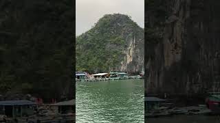 Cát Bà  Floating Fishing Village in LAN Ha Bay vietnam catba halongbay boats [upl. by Edualcnaej]