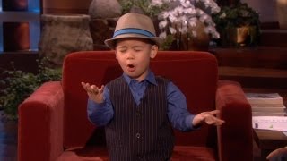 FourYearOld YouTube Sensation Sings for Ellen [upl. by Scribner]