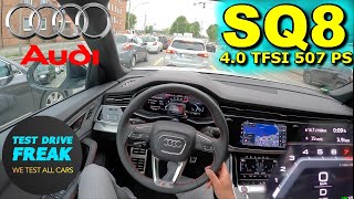 2024 Audi SQ8 TFSI 507 PS CITY POV DRIVE with Fuel Consumption [upl. by Beauregard]