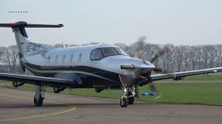 Pilatus PC12 NGX SEMJT Teuge Airport 9 Maart 2024 [upl. by Grigson]