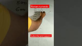 Roman numbers100 to 1000Roman numerals 100se 1000takmathshortsshortvideo [upl. by Shannen]