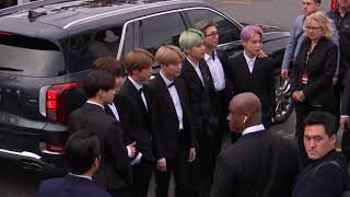 BTS Arriving To The Red Carpet  2019 GRAMMYs [upl. by Jarvey]