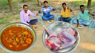 বাপি নতুন স্টাইলে খাসির মাংস রান্না করে সবাইকে খাওয়ালো  New style mutton recipe  Village food [upl. by Carmine]