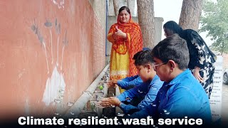 climate resilient wash servicesTaleem ul Quran High schoolHealth hygieneclimatechangeviralvideo [upl. by Romie]