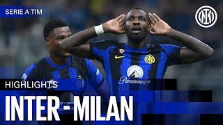 INTER 51 MILAN  HIGHLIGHTS  SERIE A 2324 ⚫🔵🇬🇧 [upl. by Seidule888]