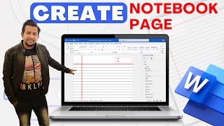 How to make Notebook Paper in MS Word  MS Word Me Notebook Page Kaise Banate Hain  Word Tips [upl. by Whall923]