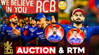 IPL 2025 RCB AUCTION AND RETENTION PLANSIPL AUCTIONIPL 2025rcb retention listipl 2025 [upl. by Ahsenauq]