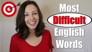 Pronounce 33 MOST DIFFICULT English Words [upl. by Ruford]