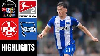 1FC Kaiserslautern vs Hertha BSC 4Spieltag Bundesliga 2 Highlights [upl. by Uv]