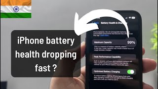 iPhone battery health dropping fast  iPhone 13 battery dropped 1 in a month BBD iPhones issues [upl. by Notac]