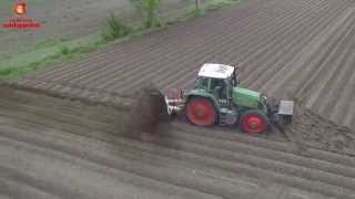 Drainage trencher on GPS elevation maps at van den Borne aardappelen [upl. by Atsirc42]