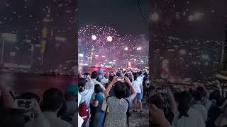 香港國慶煙花匯演、維多利亞港兩岸 2024 National Day Fireworks Display Victoria Harbour Tsim Sha Tsui Kowloon HK [upl. by Lasley]