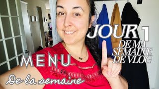 Menu de la semaine👩🏽‍🍳 Comment je choisis mon menu pour la semaine 🛒 Une semaine de vlogs en août 🌻 [upl. by Baumann113]