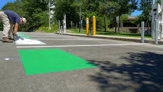 Painting Electric Vehicle Spaces [upl. by Jerrold]