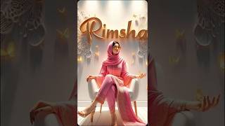 Rimsha name video like share comment [upl. by Crandall480]